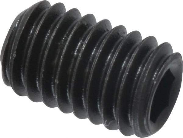 Value Collection - #10-32 UNF, 5/16" OAL, Cup Point Set Screw - Grade 8 Alloy Steel, 3/32" Key - Apex Tool & Supply