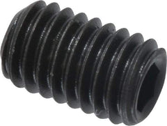 Value Collection - #10-32 UNF, 5/16" OAL, Cup Point Set Screw - Grade 8 Alloy Steel, 3/32" Key - Apex Tool & Supply