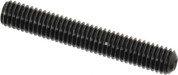Value Collection - #10-32 UNF, 1-1/4" OAL, Cup Point Set Screw - Grade 8 Alloy Steel, 3/32" Key - Apex Tool & Supply