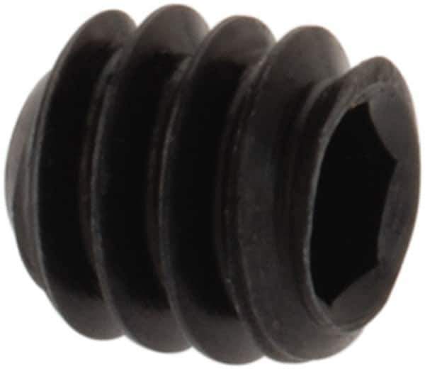 Value Collection - #3-48 UNC, 3/32" OAL, Cup Point Set Screw - Grade 8 Alloy Steel, 0.05" Key - Apex Tool & Supply