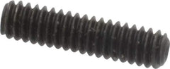 Value Collection - #5-40 UNC, 1/2" OAL, Cup Point Set Screw - Grade 8 Alloy Steel, 1/16" Key - Apex Tool & Supply
