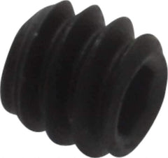 Value Collection - #6-32 UNC, 1/8" OAL, Cup Point Set Screw - Grade 8 Alloy Steel, 1/16" Key - Apex Tool & Supply