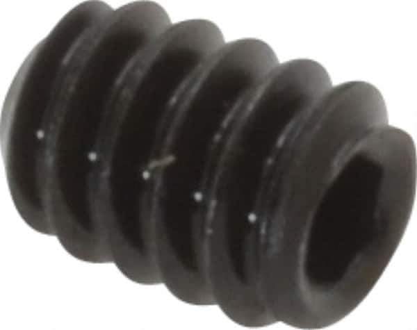 Value Collection - #6-32 UNC, 3/16" OAL, Cup Point Set Screw - Grade 8 Alloy Steel, 1/16" Key - Apex Tool & Supply
