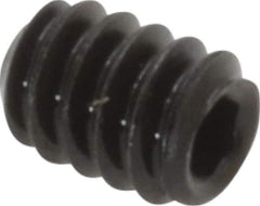 Value Collection - #6-32 UNC, 3/16" OAL, Cup Point Set Screw - Grade 8 Alloy Steel, 1/16" Key - Apex Tool & Supply
