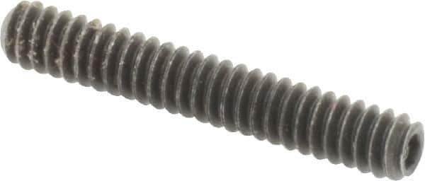 Value Collection - #6-32 UNC, 7/8" OAL, Cup Point Set Screw - Grade 8 Alloy Steel, 1/16" Key - Apex Tool & Supply