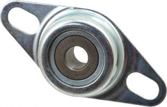 Value Collection - 1/2" ID, 1.126" OAL x 4" OAH 2-Bolt Flange - 1,060 Lb Static Cap, 2,110 Lb Dyn Cap, 3" Btw Mnt Hole Ctrs, Stamped Steel Rubber Mount - Apex Tool & Supply