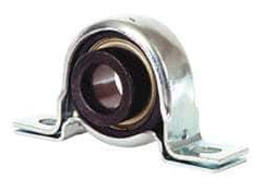 Value Collection - 7/8" ID, 4.5937" OAL x 2-5/8" OAH Pillow Block - 1,740 Lb Static Cap, 3,100 Lb Dyn Cap, 3-3/4" Btw Mnt Hole Ctrs, 1-5/16" Base-to-Ctr Ht, Stamped Steel Rubber Mount - Apex Tool & Supply