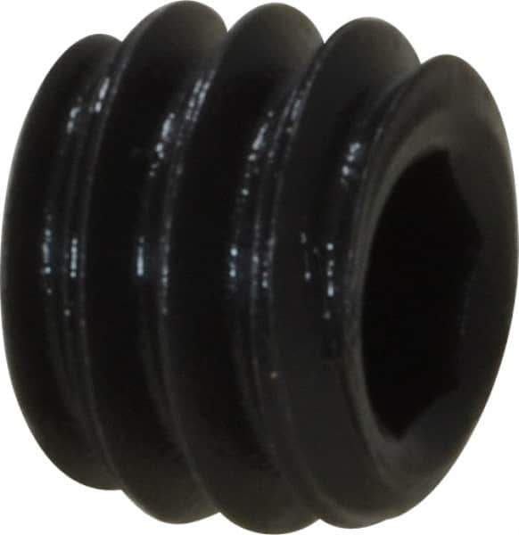 Value Collection - #8-32 UNC, 1/8" OAL, Cup Point Set Screw - Grade 8 Alloy Steel, 5/64" Key - Apex Tool & Supply