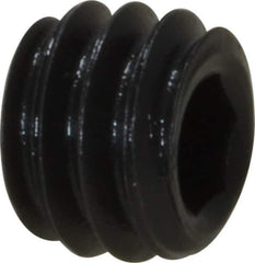 Value Collection - #8-32 UNC, 1/8" OAL, Cup Point Set Screw - Grade 8 Alloy Steel, 5/64" Key - Apex Tool & Supply