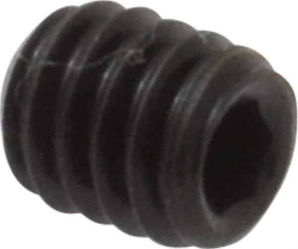 Value Collection - #8-32 UNC, 3/16" OAL, Cup Point Set Screw - Grade 8 Alloy Steel, 5/64" Key - Apex Tool & Supply