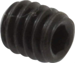 Value Collection - #8-32 UNC, 3/16" OAL, Cup Point Set Screw - Grade 8 Alloy Steel, 5/64" Key - Apex Tool & Supply