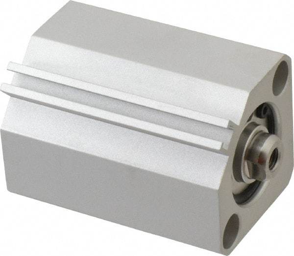 SMC PNEUMATICS - 1-3/16" Stroke x 1" Bore Double Acting Air Cylinder - 10-32 Port, 1/4-28 Rod Thread, 145 Max psi, 15 to 160°F - Apex Tool & Supply