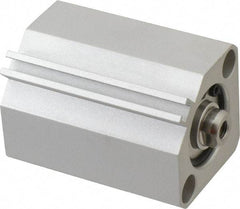 SMC PNEUMATICS - 1-3/16" Stroke x 1" Bore Double Acting Air Cylinder - 10-32 Port, 1/4-28 Rod Thread, 145 Max psi, 15 to 160°F - Apex Tool & Supply