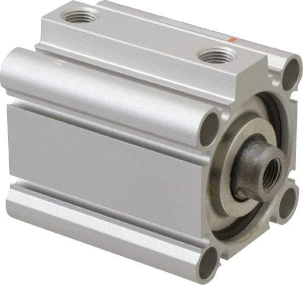 SMC PNEUMATICS - 1" Stroke x 1-1/2" Bore Double Acting Air Cylinder - 1/8 Port, 3/8-24 Rod Thread, 145 Max psi, 15 to 160°F - Apex Tool & Supply