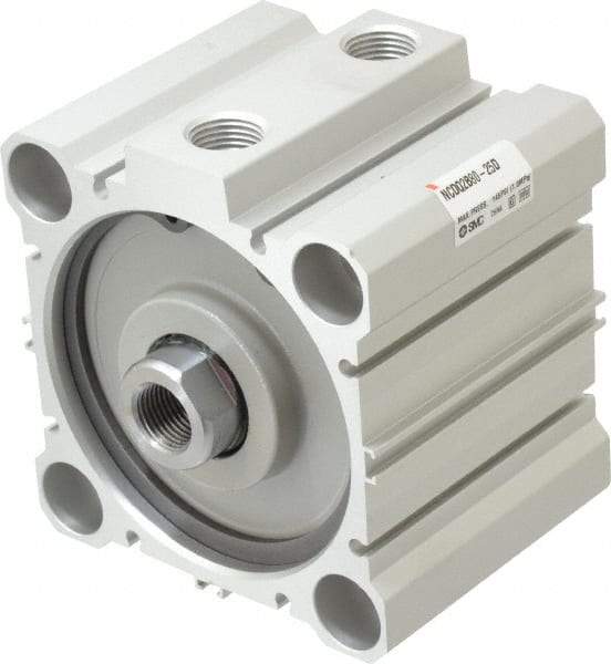 SMC PNEUMATICS - 1" Stroke x 3-1/4" Bore Double Acting Air Cylinder - 3/8 Port, 5/8-18 Rod Thread, 145 Max psi, 15 to 160°F - Apex Tool & Supply