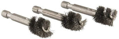 Ridgid - 1/2 Inch Inside Diameter, 9/16 Inch Actual Brush Diameter, Steel, Power Fitting and Cleaning Brush - Apex Tool & Supply