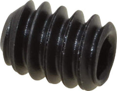 Value Collection - #10-24 UNC, 1/4" OAL, Cup Point Set Screw - Grade 8 Alloy Steel, 3/32" Key - Apex Tool & Supply