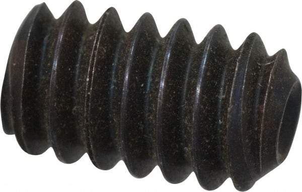 Value Collection - #10-24 UNC, 5/16" OAL, Cup Point Set Screw - Grade 8 Alloy Steel, 3/32" Key - Apex Tool & Supply