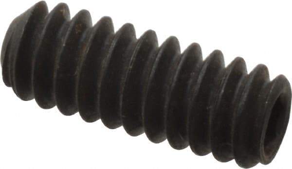 Value Collection - #10-24 UNC, 1/2" OAL, Cup Point Set Screw - Grade 8 Alloy Steel, 3/32" Key - Apex Tool & Supply