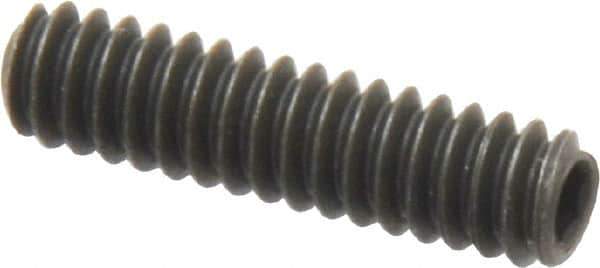 Value Collection - #10-24 UNC, 3/4" OAL, Cup Point Set Screw - Grade 8 Alloy Steel, 3/32" Key - Apex Tool & Supply