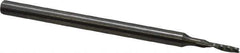 Onsrud - 1/16" Cutting Diam x 1/4" Length of Cut, 1 Flute, Upcut Spiral Router Bit - Uncoated, Right Hand Cut, Solid Carbide, 2" OAL x 1/8" Shank Diam, Single Edge, 21° Helix Angle - Apex Tool & Supply