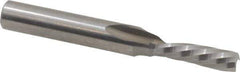 Onsrud - 3/16" Cutting Diam x 5/8" Length of Cut, 1 Flute, Downcut Spiral Router Bit - Uncoated, Right Hand Cut, Solid Carbide, 2" OAL x 1/4" Shank Diam, Single Edge, 21° Helix Angle - Apex Tool & Supply