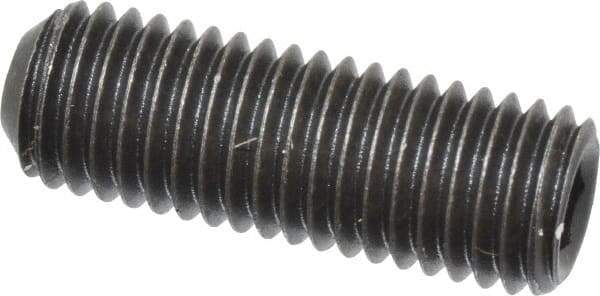Value Collection - 1/4-28 UNF, 3/4" OAL, Cup Point Set Screw - Grade 8 Alloy Steel, 1/8" Key - Apex Tool & Supply
