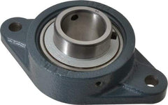 Value Collection - 1-1/2" ID, 3-15/16" OAW x 6-7/8" OAL x 3-15/16" OAH 2-Bolt High Temperature Flange Bearing - 4,000 Lb Static Cap, 6,400 Lb Dyn Cap, 5.656" Btw Mnt Hole Ctrs, 53/64" Base-to-Ctr Ht, Cast Iron - Apex Tool & Supply