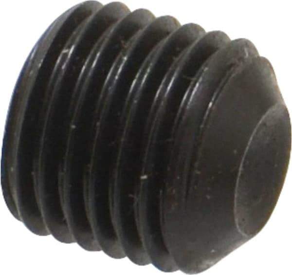 Value Collection - 3/8-24 UNF, 3/8" OAL, Cup Point Set Screw - Grade 8 Alloy Steel, 3/16" Key - Apex Tool & Supply