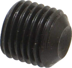 Value Collection - 3/8-24 UNF, 3/8" OAL, Cup Point Set Screw - Grade 8 Alloy Steel, 3/16" Key - Apex Tool & Supply