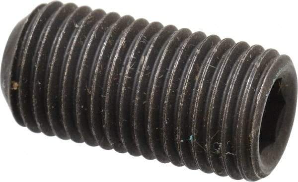 Value Collection - 3/8-24 UNF, 3/4" OAL, Cup Point Set Screw - Grade 8 Alloy Steel, 3/16" Key - Apex Tool & Supply