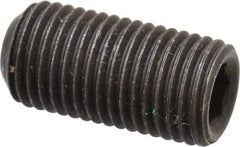 Value Collection - 3/8-24 UNF, 3/4" OAL, Cup Point Set Screw - Grade 8 Alloy Steel, 3/16" Key - Apex Tool & Supply