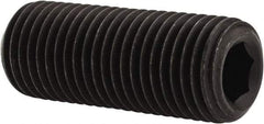 Value Collection - 3/8-24 UNF, 1" OAL, Cup Point Set Screw - Grade 8 Alloy Steel, 3/16" Key - Apex Tool & Supply