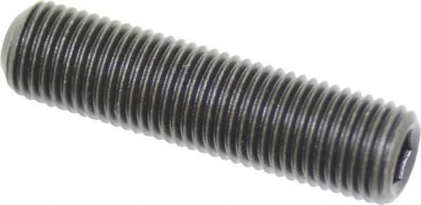Value Collection - 3/8-24 UNF, 1-1/2" OAL, Cup Point Set Screw - Grade 8 Alloy Steel, 3/16" Key - Apex Tool & Supply