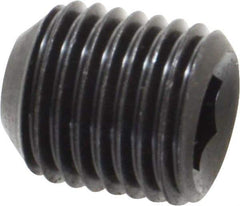 Value Collection - 7/16-20 UNF, 1/2" OAL, Cup Point Set Screw - Grade 8 Alloy Steel, 7/32" Key - Apex Tool & Supply