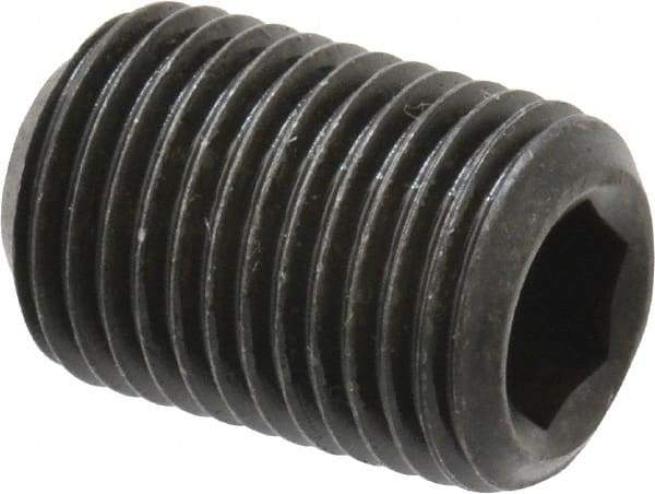 Value Collection - 1/2-20 UNF, 3/4" OAL, Cup Point Set Screw - Grade 8 Alloy Steel, 1/4" Key - Apex Tool & Supply