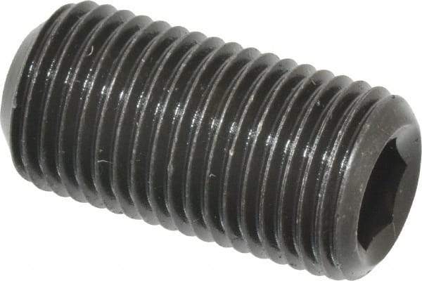 Value Collection - 1/2-20 UNF, 1" OAL, Cup Point Set Screw - Grade 8 Alloy Steel, 1/4" Key - Apex Tool & Supply