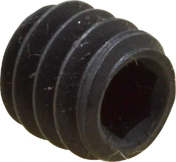 Value Collection - 1/4-20 UNC, 1/4" OAL, Cup Point Set Screw - Grade 8 Alloy Steel, 1/8" Key - Apex Tool & Supply