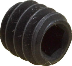 Value Collection - 1/4-20 UNC, 1/4" OAL, Cup Point Set Screw - Grade 8 Alloy Steel, 1/8" Key - Apex Tool & Supply