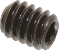 Value Collection - 1/4-20 UNC, 5/16" OAL, Cup Point Set Screw - Grade 8 Alloy Steel, 1/8" Key - Apex Tool & Supply