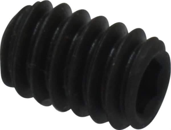 Value Collection - 1/4-20 UNC, 3/8" OAL, Cup Point Set Screw - Grade 8 Alloy Steel, 1/8" Key - Apex Tool & Supply