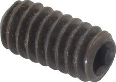 Value Collection - 1/4-20 UNC, 1/2" OAL, Cup Point Set Screw - Grade 8 Alloy Steel, 1/8" Key - Apex Tool & Supply