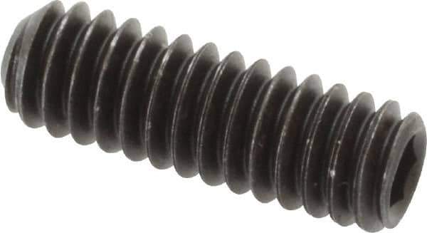 Value Collection - 1/4-20 UNC, 3/4" OAL, Cup Point Set Screw - Grade 8 Alloy Steel, 1/8" Key - Apex Tool & Supply