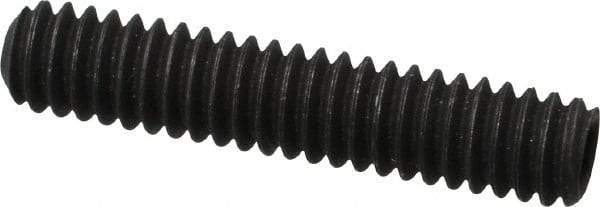 Value Collection - 1/4-20 UNC, 1-1/4" OAL, Cup Point Set Screw - Grade 8 Alloy Steel, 1/8" Key - Apex Tool & Supply