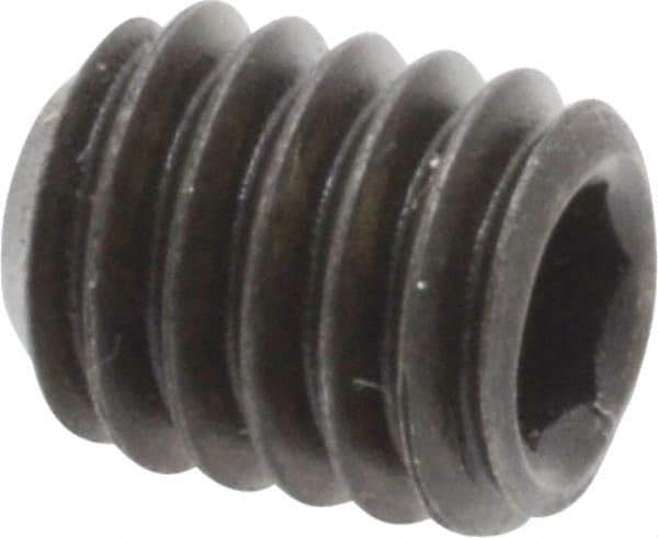Value Collection - 5/16-18 UNC, 3/8" OAL, Cup Point Set Screw - Grade 8 Alloy Steel, 5/32" Key - Apex Tool & Supply
