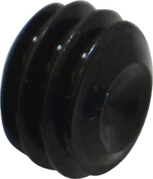 Value Collection - 3/8-16 UNC, 1/4" OAL, Cup Point Set Screw - Grade 8 Alloy Steel, 3/16" Key - Apex Tool & Supply
