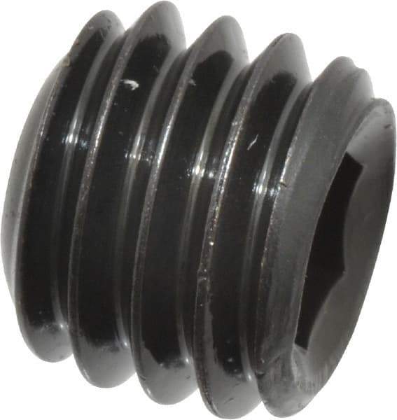 Value Collection - 3/8-16 UNC, 5/16" OAL, Cup Point Set Screw - Grade 8 Alloy Steel, 3/16" Key - Apex Tool & Supply