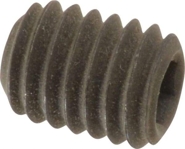 Value Collection - 3/8-16 UNC, 1/2" OAL, Cup Point Set Screw - Grade 8 Alloy Steel, 3/16" Key - Apex Tool & Supply