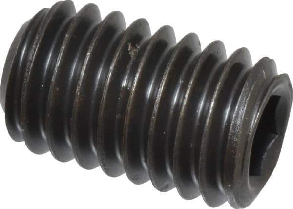 Value Collection - 3/8-16 UNC, 5/8" OAL, Cup Point Set Screw - Grade 8 Alloy Steel, 3/16" Key - Apex Tool & Supply