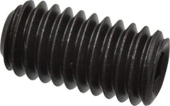 Value Collection - 3/8-16 UNC, 3/4" OAL, Cup Point Set Screw - Grade 8 Alloy Steel, 3/16" Key - Apex Tool & Supply